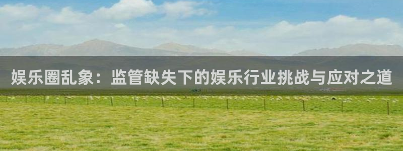 壹号大舞台入口：娱乐圈乱象：监管缺失下的娱乐行业挑战与应对之道